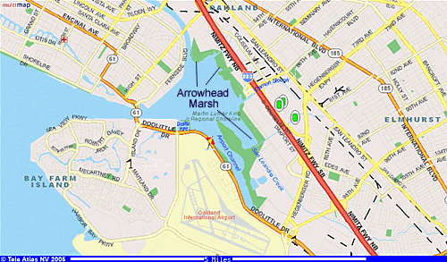  Map showing Arrowhead Marsh area  