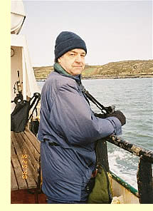  Harry Fuller on the ferry to Clear Island  