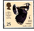  Northern Lapwing on UK postage stamp  